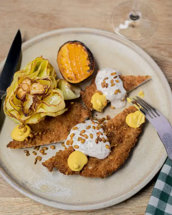 Chicken Schnitzel With Blue Cheese Ranch Recipe