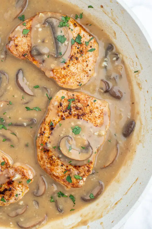 Pork Chops with Mushroom Gravy