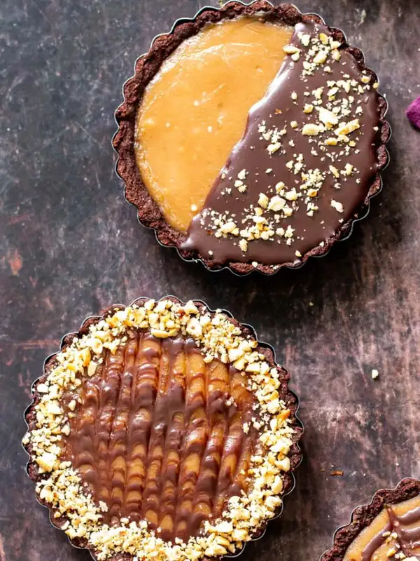 Vegan Peanut Butter Chocolate Tart