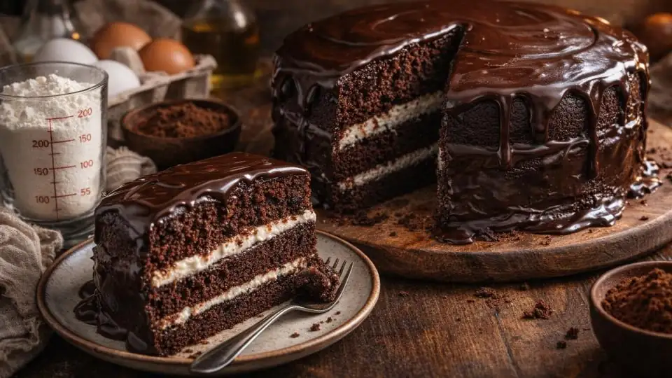 A mannik cake that exceeded expectations: a weightless cake with an unexpected crunch