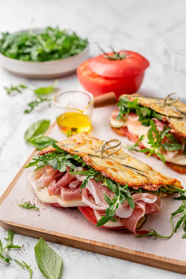 Low Carb Italian Zucchini Deli Wraps