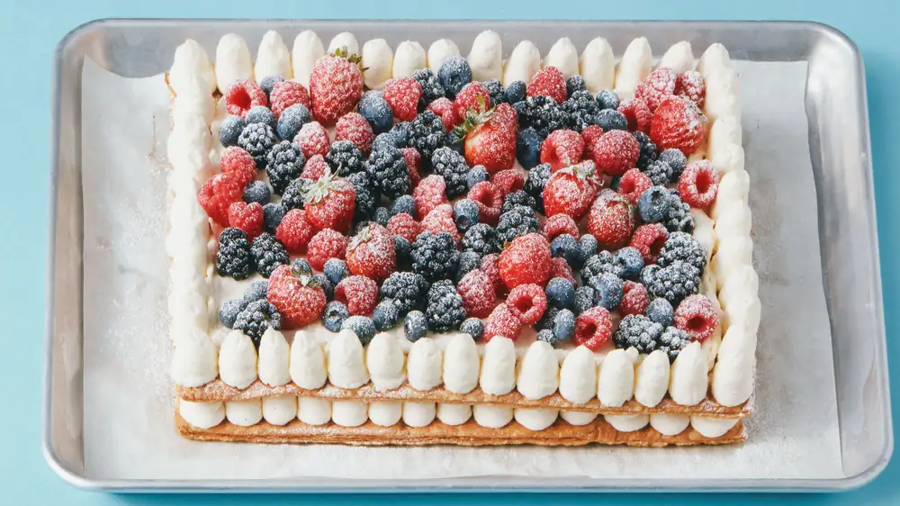 Berries and Cream Mille-Feuille