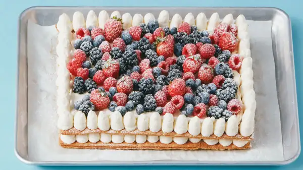 Berries and Cream Mille-Feuille