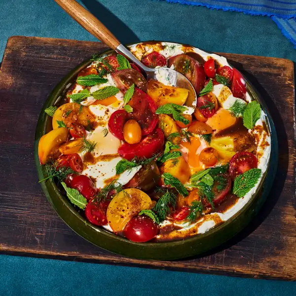 Turkish-Style Eggs and Tomatoes