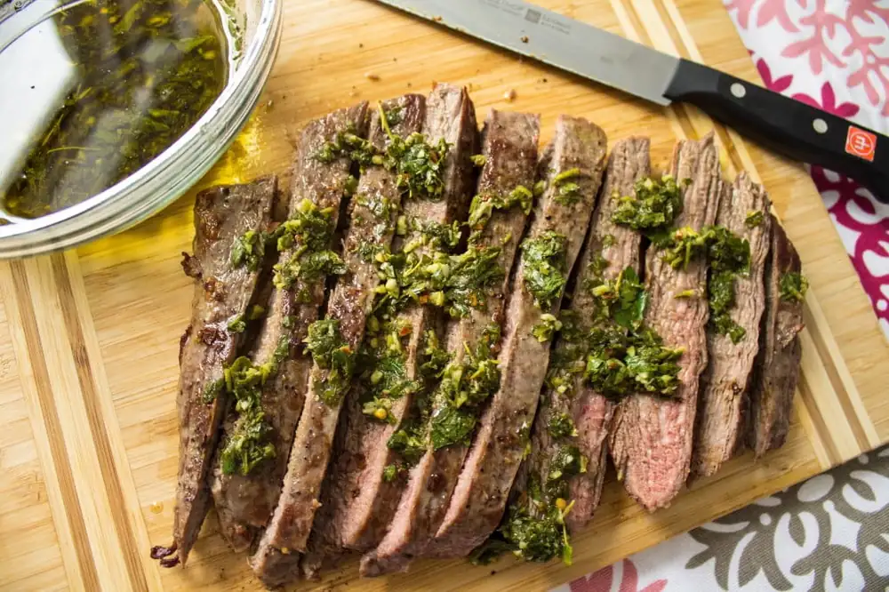 Flank Steak with Chimichurri Sauce