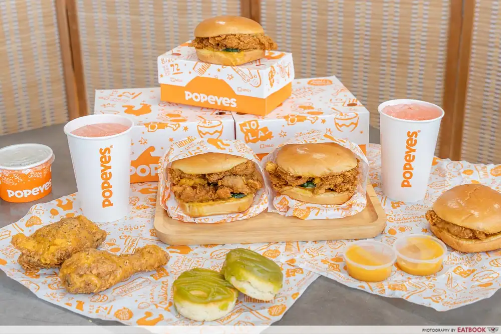 Popeyes: New Salted Egg Fried Chicken, Pandan Kaya Biscuit And More