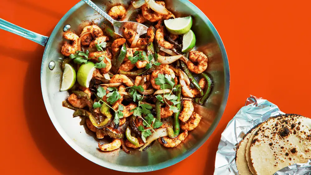 Easy Shrimp Fajitas