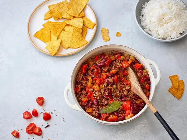 Chili con carne en la Cookeo, picante y rápido de preparar
