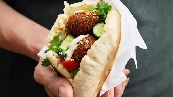 Falafel en pan de pita