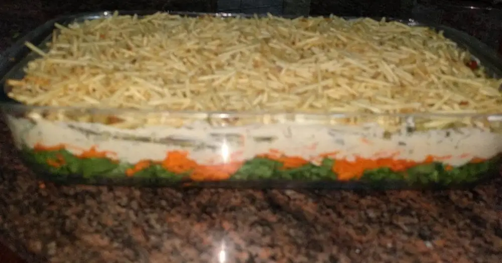 Easy Layered Salad Recipe, submitted by rossana