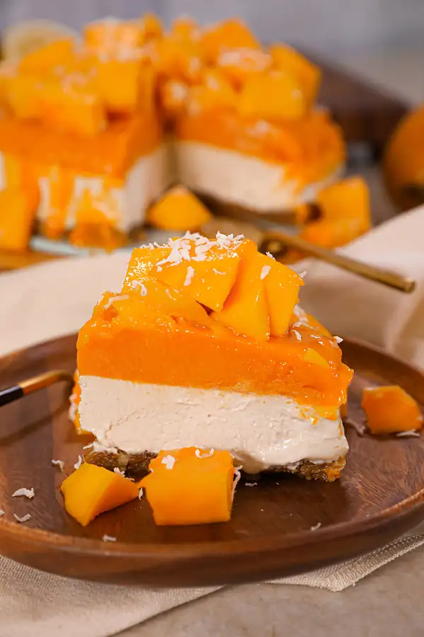 Plant-based Mango Cheesecake