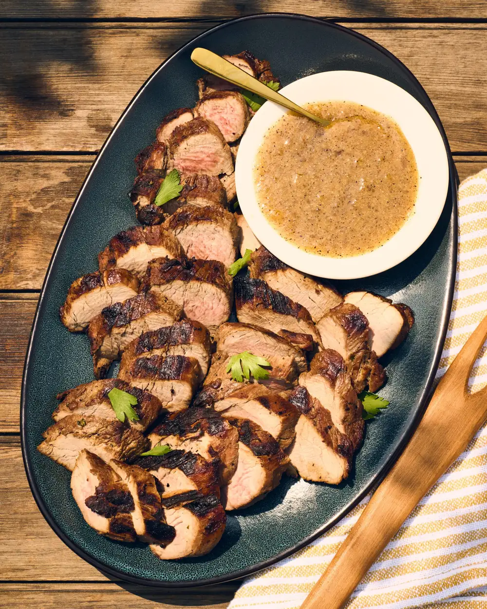 Solomillo de cerdo a la parrilla con salsa jezebel