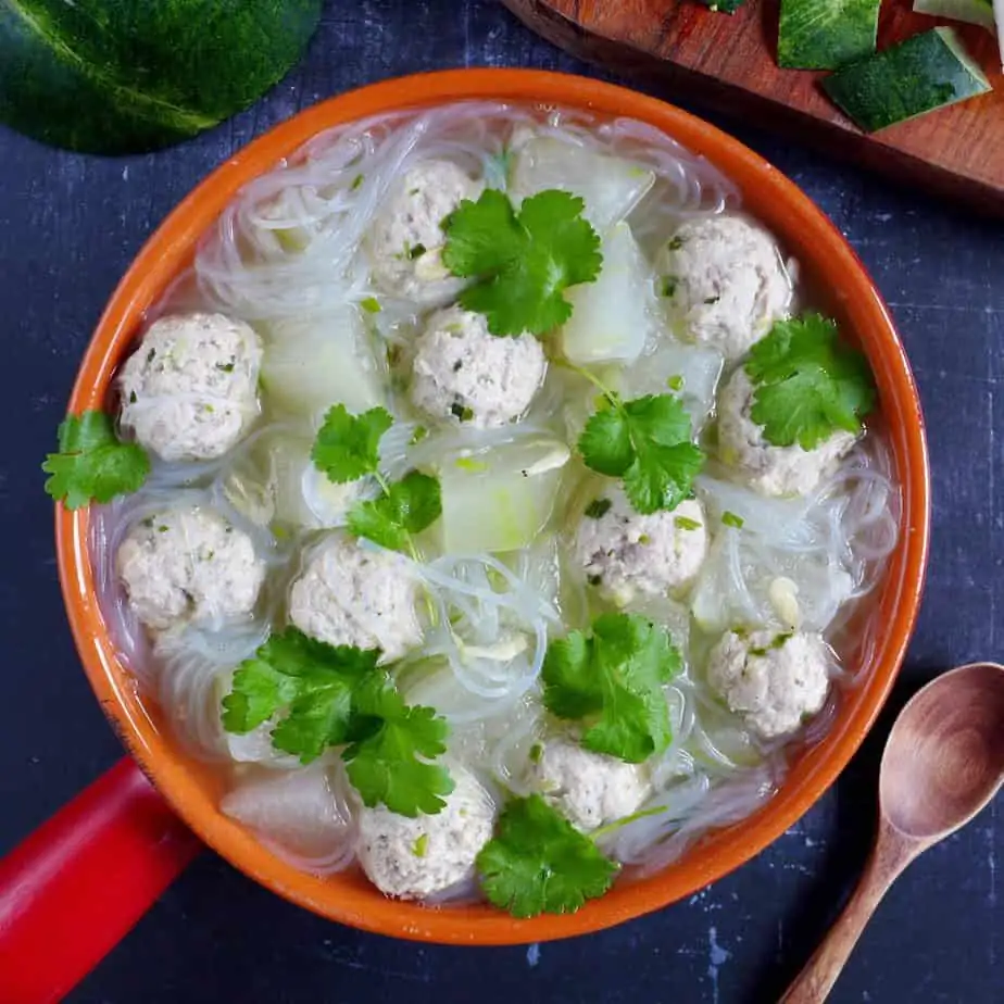 Winter Melon & Meatballs Soup (冬瓜丸子汤)