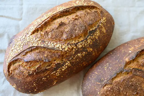 Spelt, Rye, and Whole Wheat Sourdough Bread
