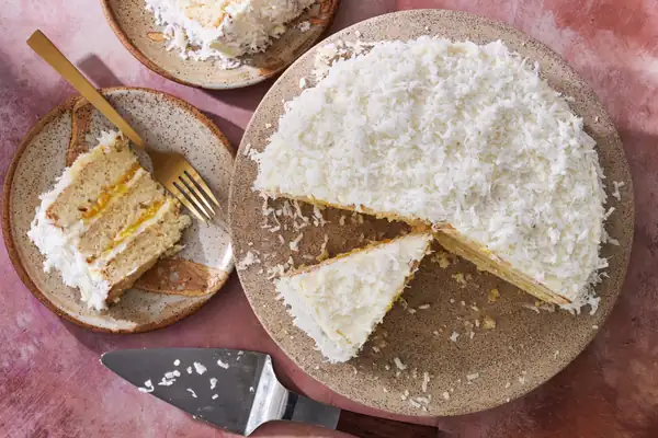 Coconut and Mango Layer Cake Recipe • 3 hrs 5 min