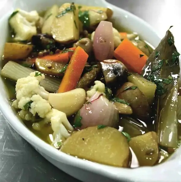 Verduras a la Grecque (verduras al estilo griego)