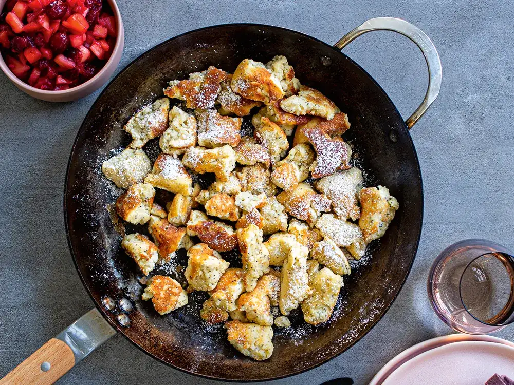 Kaiserschmarren with poppy seeds