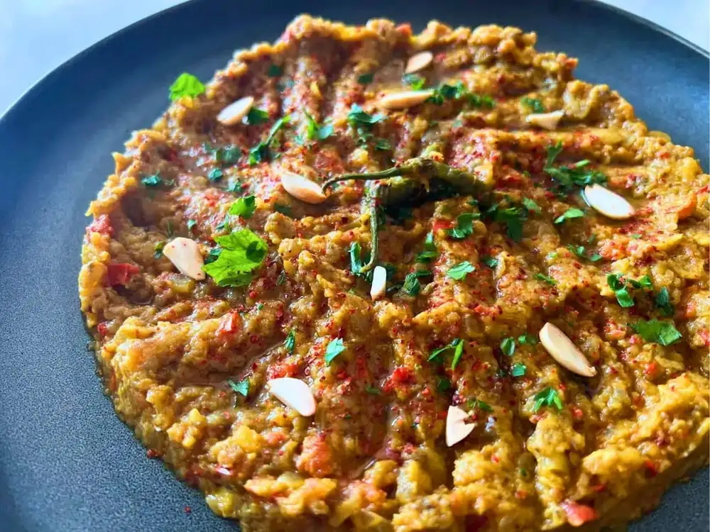 Persian Roasted Eggplant Dip Mirza Ghasemi