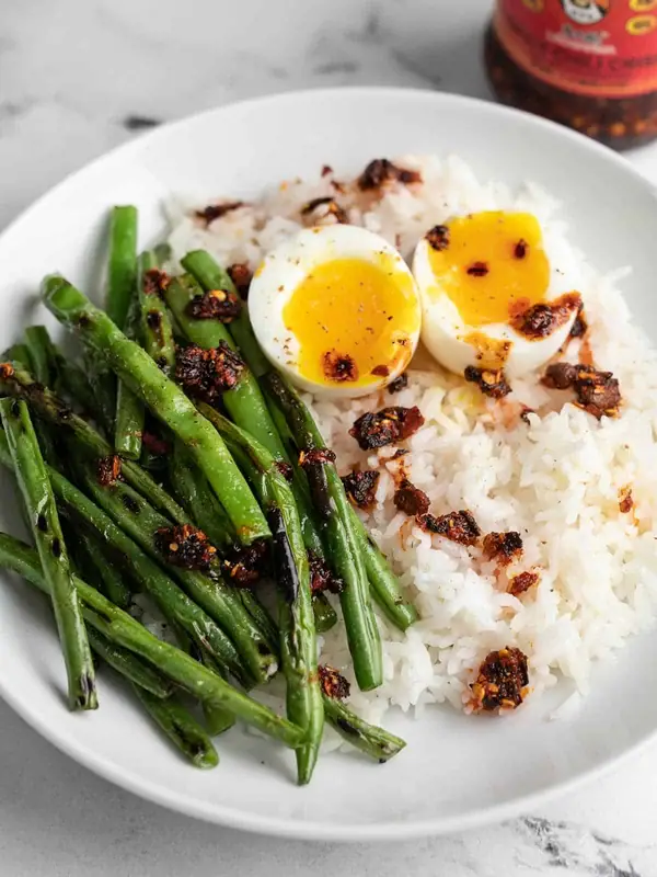 Blistered Green Bean Rice Bowl