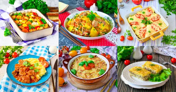 Potatoes with meat