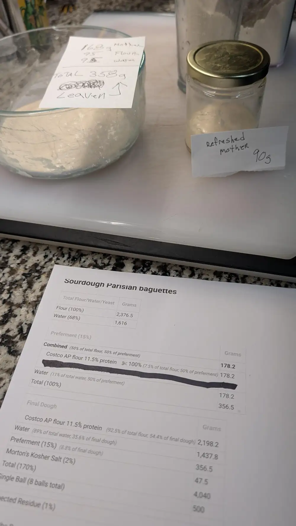 Baguette au fermenten