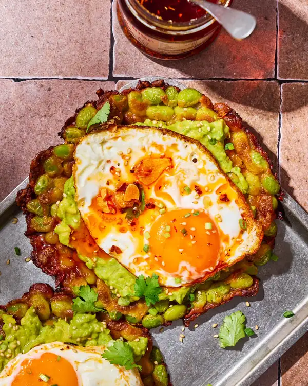 Receta de tacos de edamame crujientes