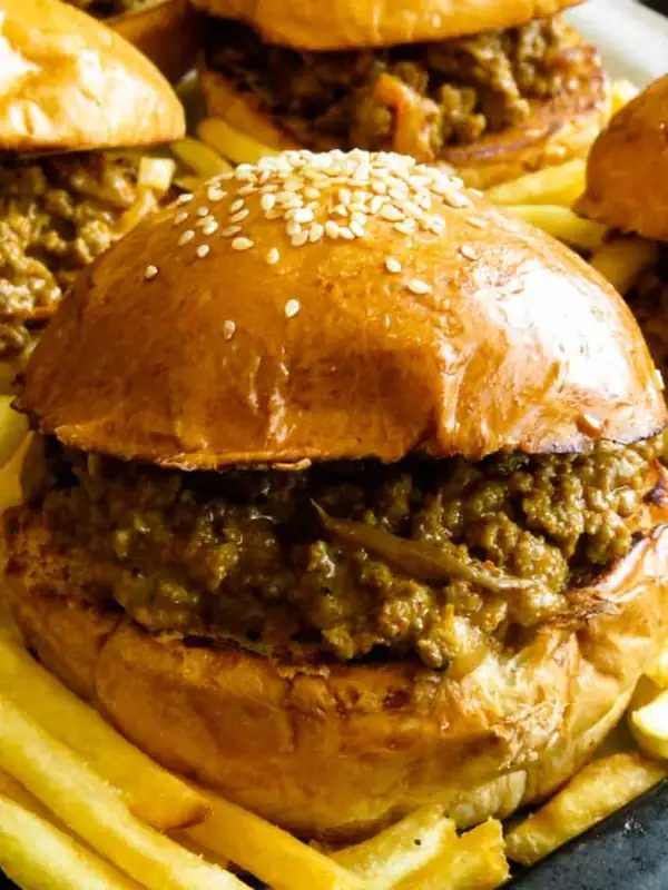curry spiced homemade sloppy joes