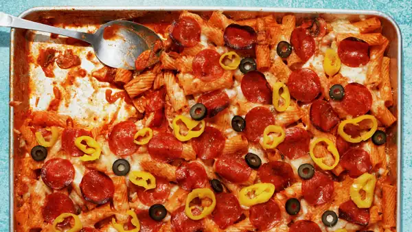 Sheet-Pan Pepperoni Pasta