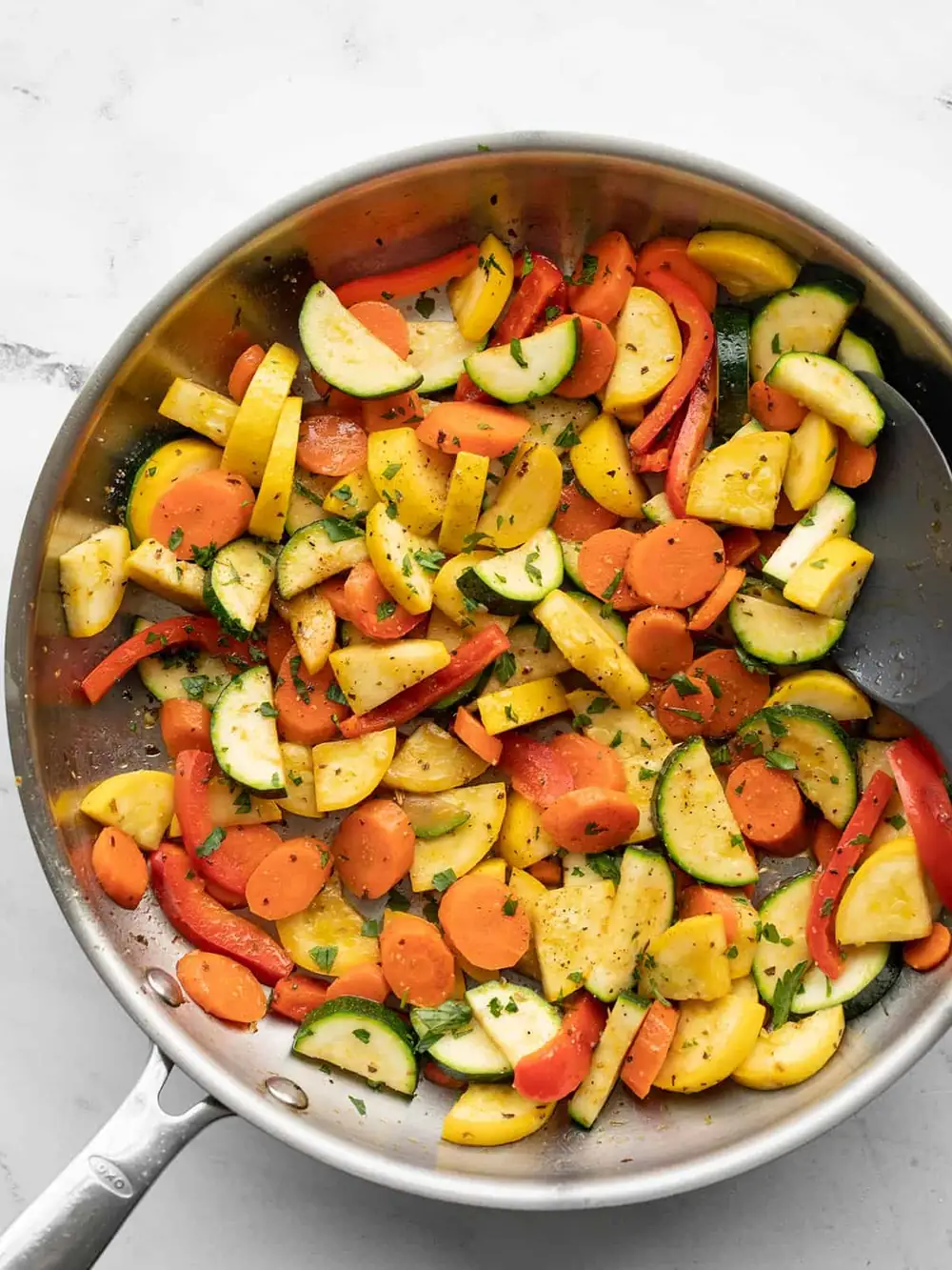 These simple sautéed vegetables are the perfect side dish to any meal!