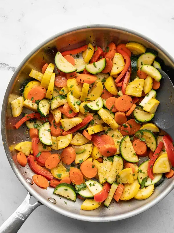 These simple sautéed vegetables are the perfect side dish to any meal!