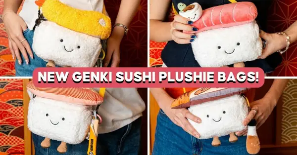 Los bolsos bandolera de peluche virales de Genki Sushi están de vuelta con 4 nuevos diseños