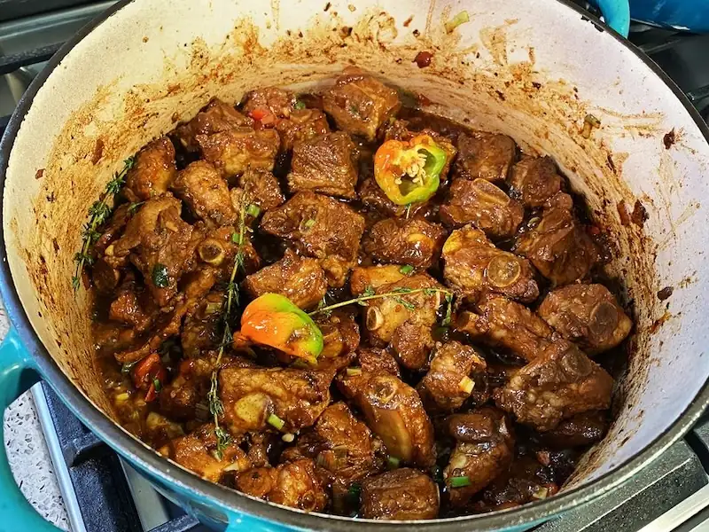 Caribbean Brown Stewed Pork Short Ribs