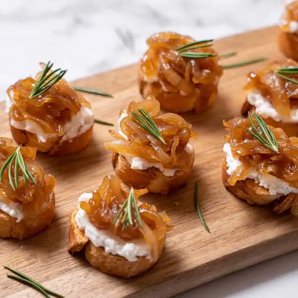 Goat Cheese and Caramelized Onion Pintxo