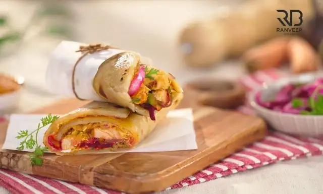 Shawarma de pollo Desi fácil बाजार जैसा चिकन शवर्मा घर पर Receta adicional de Tandoori Mayo Receta