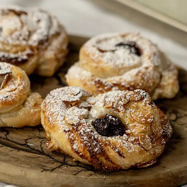 Almond Croissant Puff Pastry Swirls