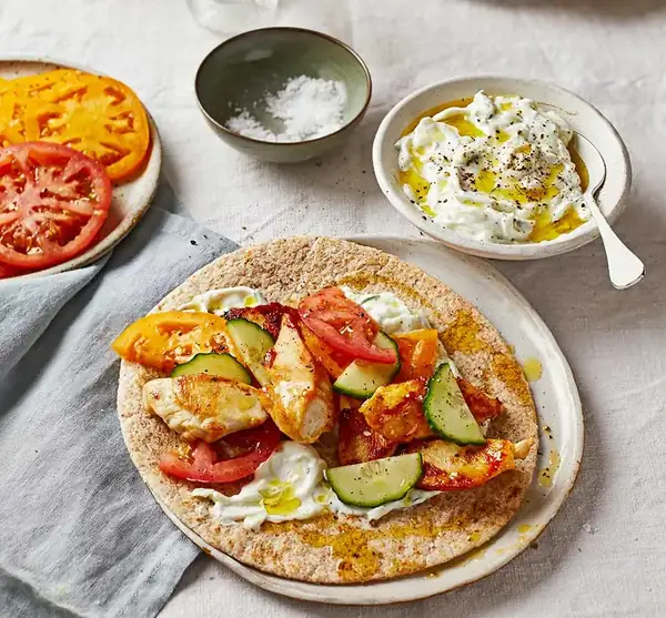 Chicken & tzatziki wraps