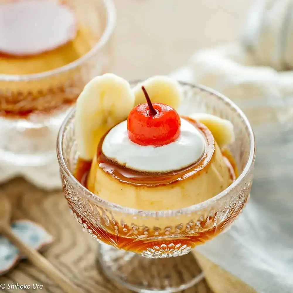 Purin Recipe (Japanese Custard Pudding)
