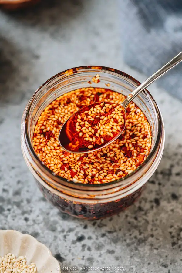 Cómo hacer aceite de chile (辣椒油)