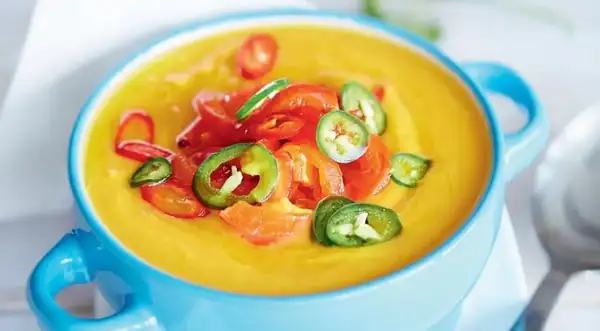 Pumpkin Soup with Shrimp and Cream, a step-by-step recipe with photos from Artdarina