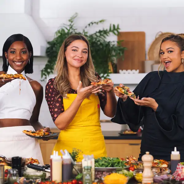 Madelyn Cline, Madison Bailey and Carlacia Grant on ‘Outer Banks,’ Pizza and More