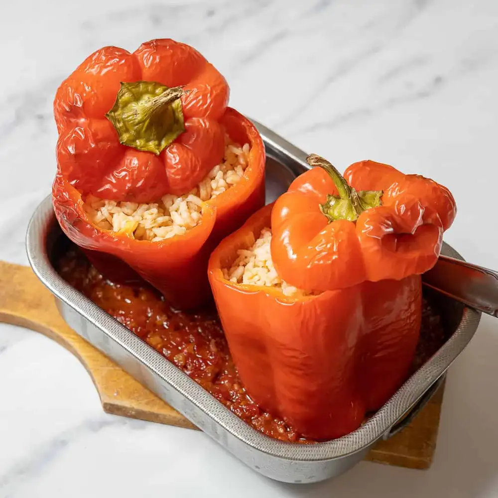 Vegetarian Spanish Stuffed Peppers