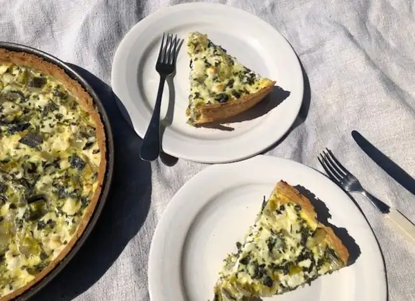 Recipe for chard, ricotta and mint tart by Alice Moireau
