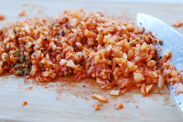 Kimchi Mandu (Kimchi Dumplings)