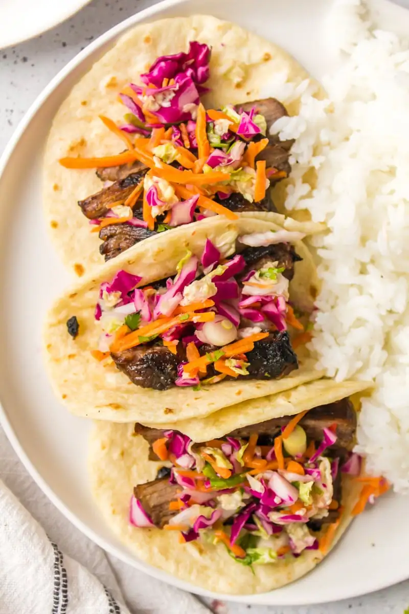 Thai Beef Tacos