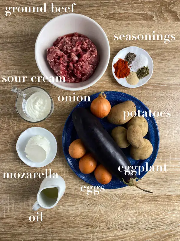 Ground Beef Eggplant Potato Moussaka