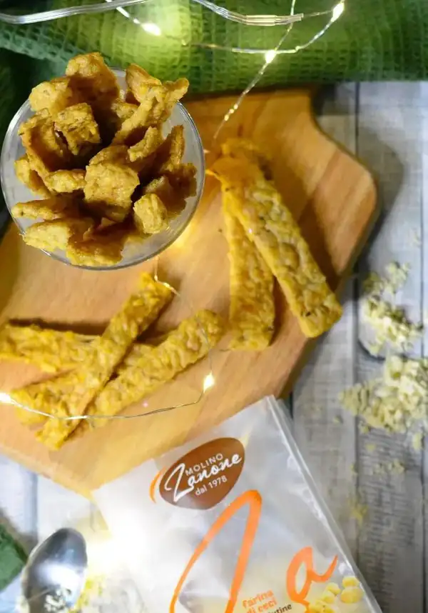 Chickpea flour chips