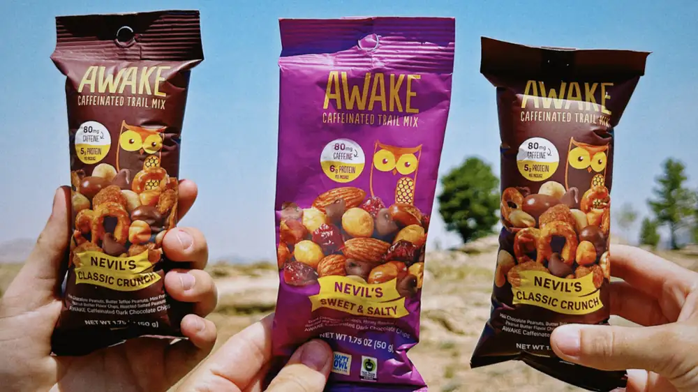 Awake Chocolate amplía su oferta más allá del pasillo de chocolates con una mezcla de frutos secos con cafeína