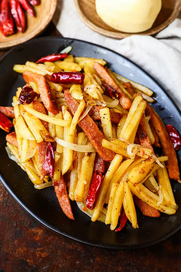 Korean Stir Fry Potatoes, Gamjabokkeum