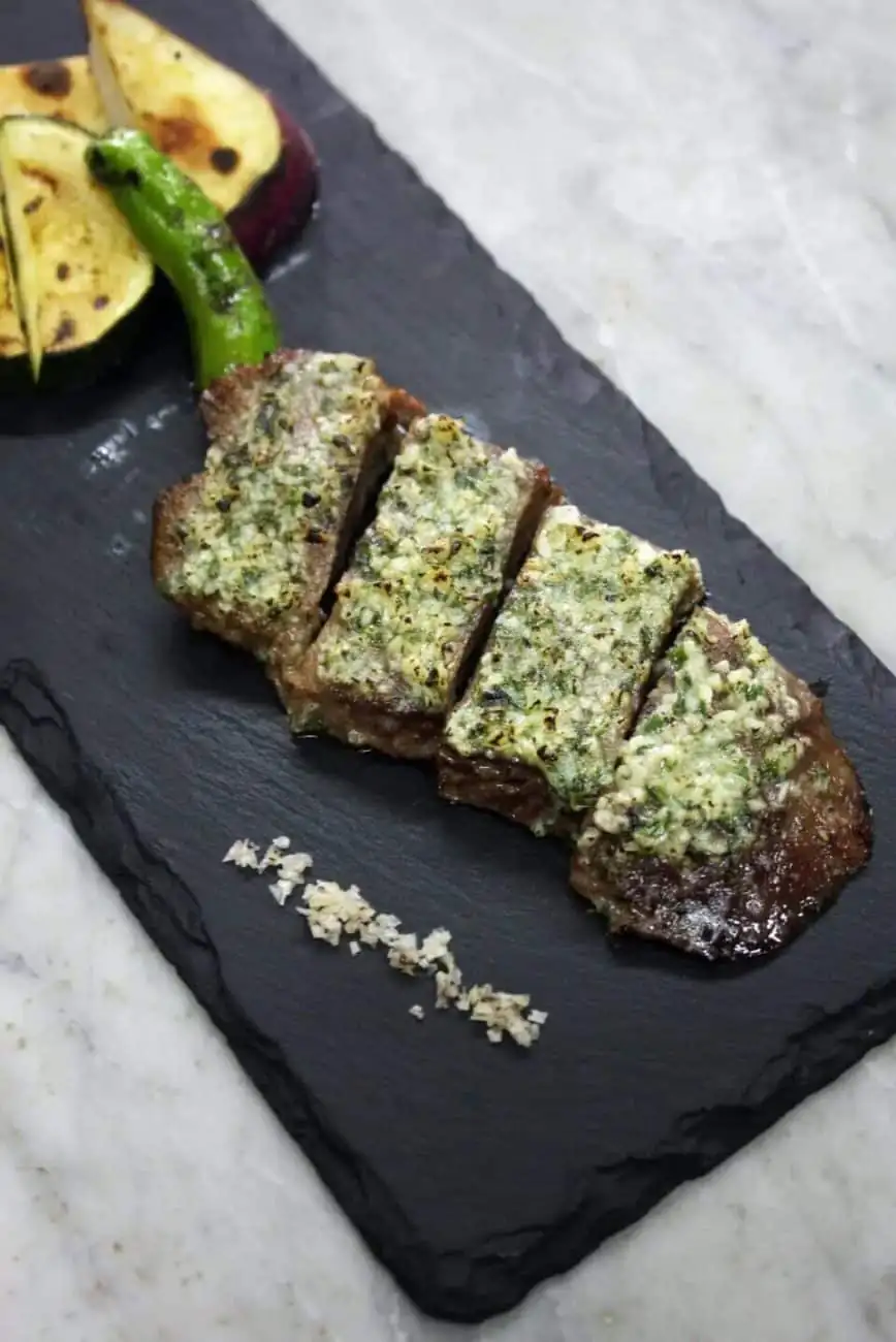 Grilled Beef Tongue with Garlic Butter & Shoyu