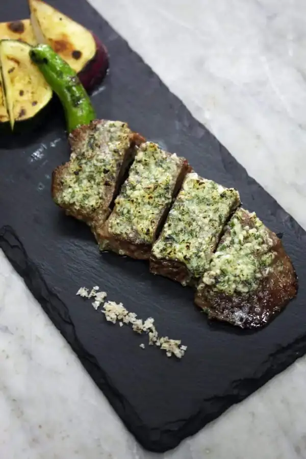 Grilled Beef Tongue with Garlic Butter & Shoyu